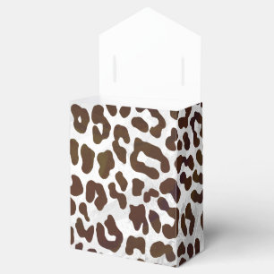 Leopard Chocolate Print Favour Box