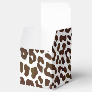 Leopard Chocolate Print Favour Box