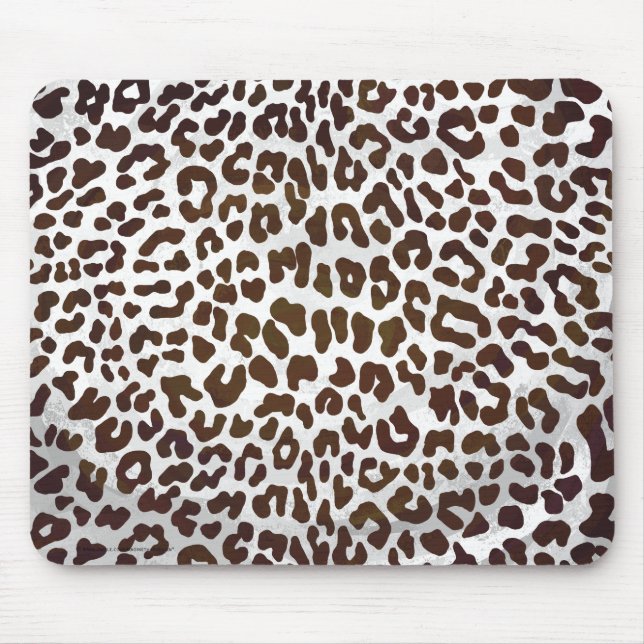 Leopard Chocolate Print Mouse Mat (Front)