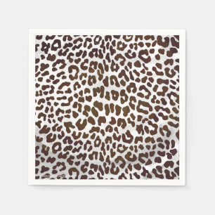 Leopard Chocolate Print Napkin