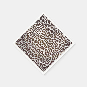 Leopard Chocolate Print Napkin