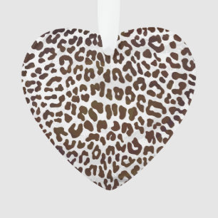 Leopard Chocolate Print Ornament