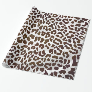 Leopard Chocolate Print Wrapping Paper