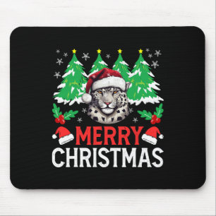 Leopard Christmas Pajama Costume For Xmas Holiday Mouse Mat