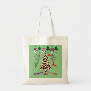 Leopard Christmas Trees with Santas Thunder_Cove Tote Bag
