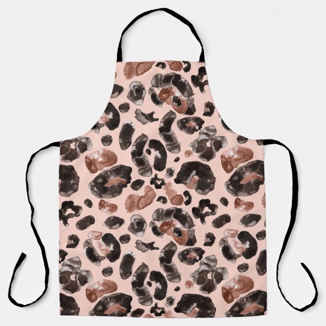 Leopard coat, animal skin seamless pattern. apron (Front)