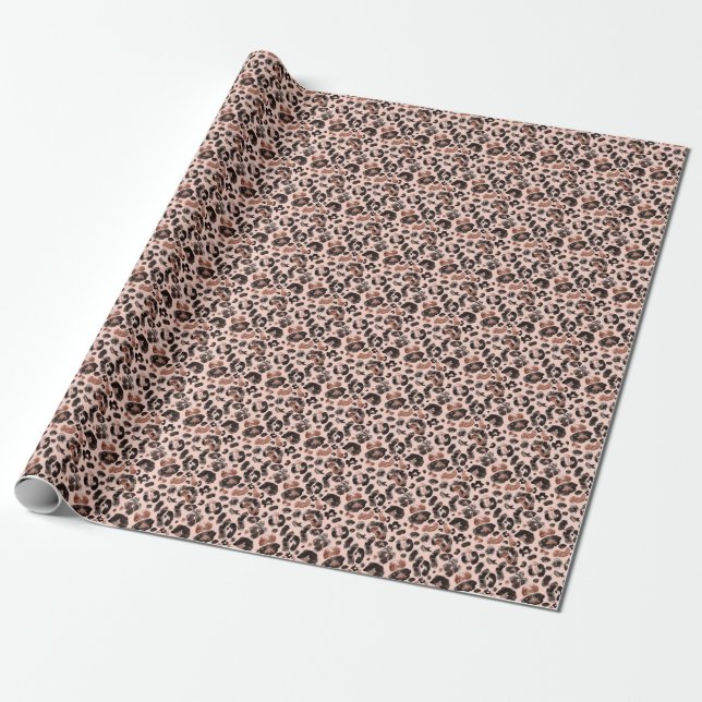 Leopard coat, animal skin seamless pattern. wrapping paper (Unrolled)