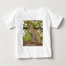 Leopard Cub on a Limb, Baby T-Shirt