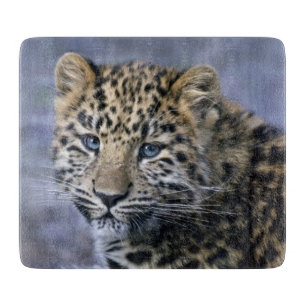 Leopard Cub Rectangular Cutting Board