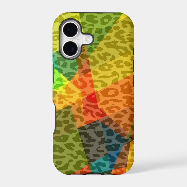 Leopard Cubism Abstract Art | Geometric Pattern 4 (Back)