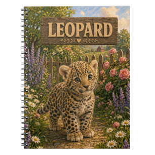 Leopard Cute Baby Storybook Nursery Animal Notebook