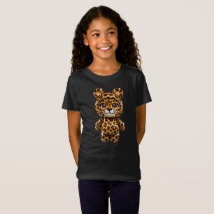 Leopard Cute Chibi Animal Jungle Character T-Shirt