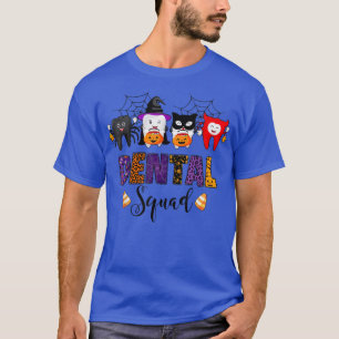 Leopard Dental Squad Cute Tooth Funny Halloween T-Shirt