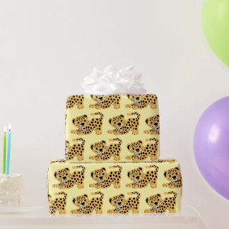 Leopard Design Any Background Colour Wrapping Paper