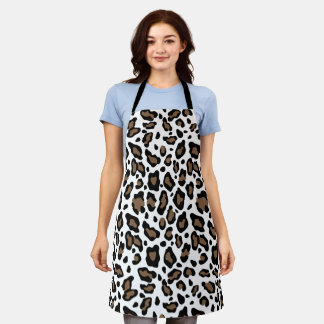 Leopard design birthday christmas gift apron