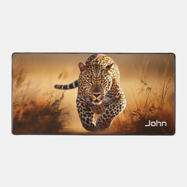 Leopard Design Desk Mat - A Thoughtful Gift (Front)