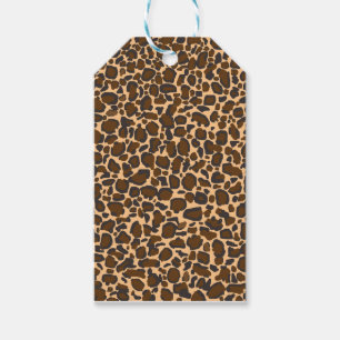 leopard design gift tags