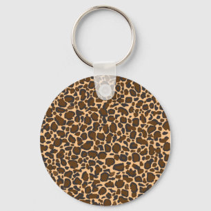 leopard design key ring