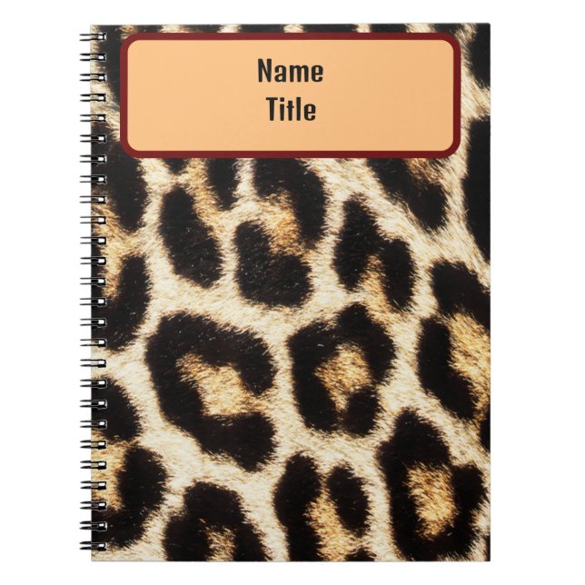 Leopard Design Notebook (Front)