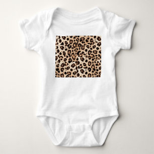 Leopard Design Pattern: Wild Elegance. Baby Bodysuit