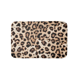 Leopard Design Pattern: Wild Elegance. Bath Mat