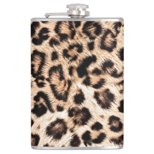 Leopard Design Pattern: Wild Elegance. Hip Flask