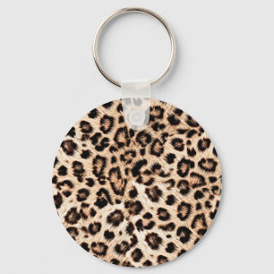 Leopard Design Pattern: Wild Elegance. Key Ring