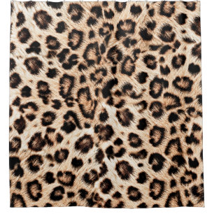 Leopard Design Pattern: Wild Elegance. Shower Curtain