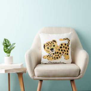 Leopard Design Personalised Cushion