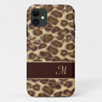 Leopard Design with Your Initial