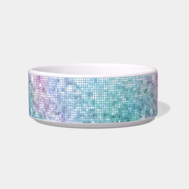 LEOPARD Disco sparkle THEME PET BOWL (Front)