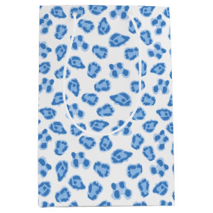 Leopard Dot in Blue Porcelain Medium Gift Bag