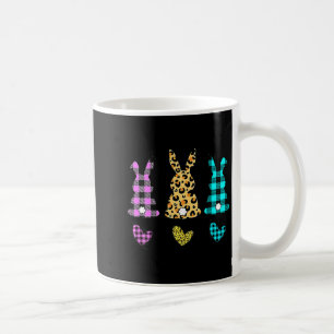 Leopard easter bunny rabbit trio cute easter day coffee mug