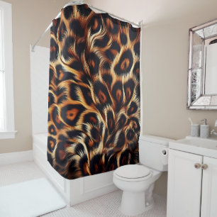 Leopard Edge: Add Exotic Flair to Your Shower Shower Curtain