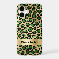 Leopard emerald green gold cheetah pattern name