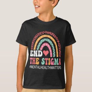 Leopard End The Stigma Mental Health Problems Supp T-Shirt