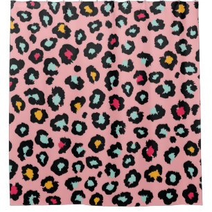 Leopard Exotic: Colourful Seamless Fun. Shower Curtain
