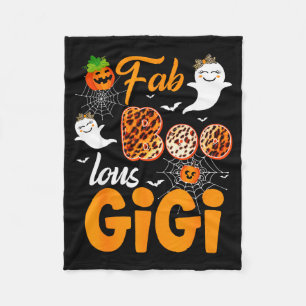 Leopard Fab Boo Lous Gigi Soky Halloween Costume G Fleece Blanket