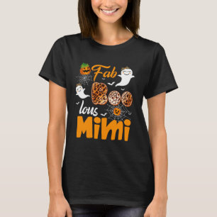 Leopard Fab Boo Lous Mimi Spooky Halloween Costume T-Shirt