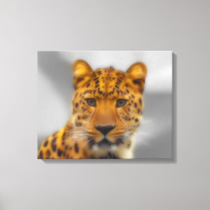 Leopard Face Canvas Print