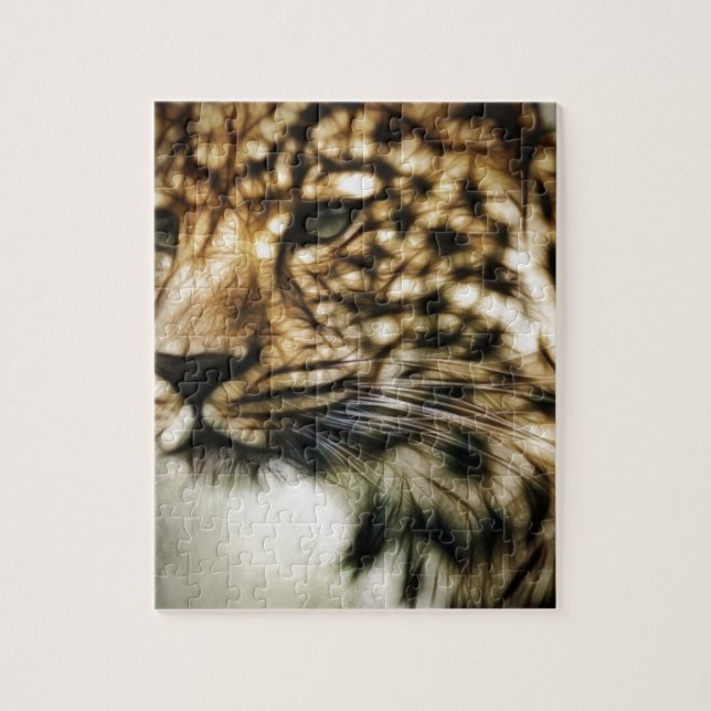Leopard face jigsaw puzzle (Vertical)