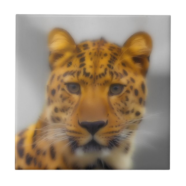 Leopard Face Tile (Front)