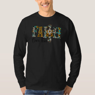 Leopard Faith Over Fear Sunflower Cowhide Western T-Shirt