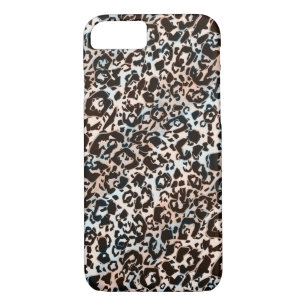 leopard, fashionable, spotted, brown, beige, skin, iPhone 8/7 case