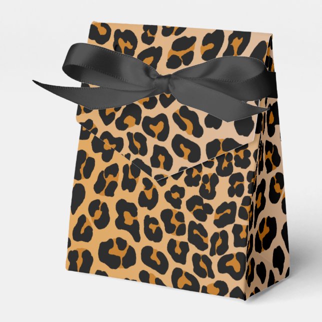 Leopard Favour Box (Front Side)