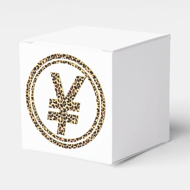Leopard ¥ favour box (Front Side)