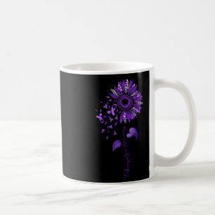 Leopard Fibromyalgia Awareness Purple Ribbon Coffee Mug