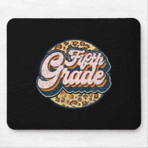 Leopard Fifth Teacher Cute 5th Grade Ck To School Mouse Mat