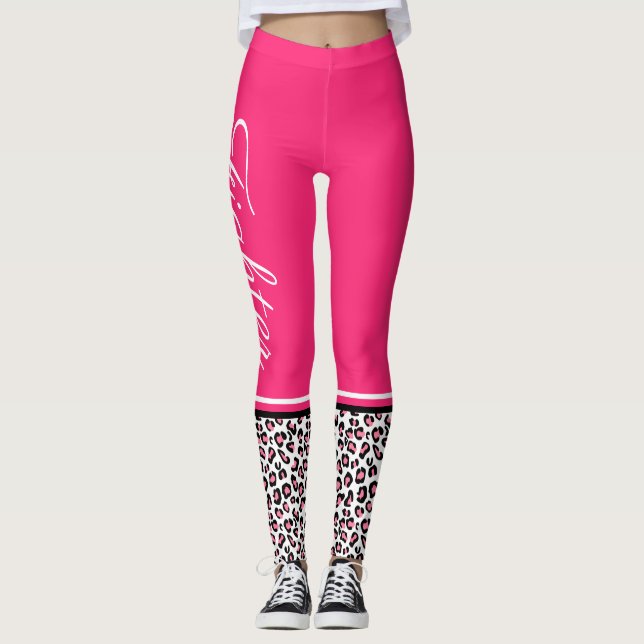 Leopard Fighter Leggings (Front)