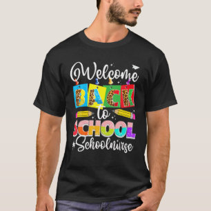 Leopard First Day Of School Kid Welcome Back To Sc T-Shirt